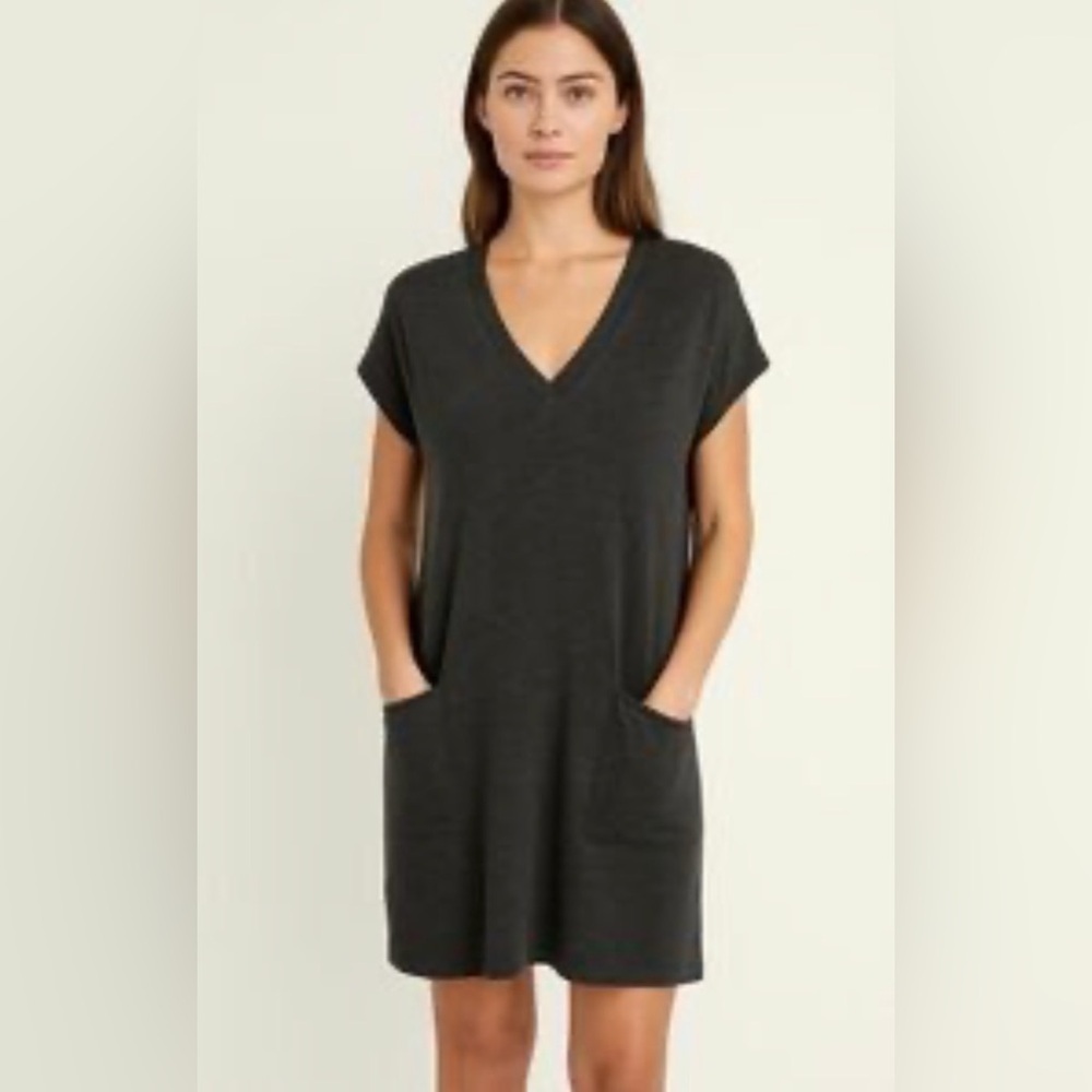 J.McLaughlin | Gray V-Neck Pocket Dress – Size Small